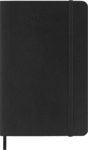 Moleskine Wochen-Notizkalender P / A6 Schwarz Juli-Dezember 2025 / 2026