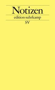 Notizen edition suhrkamp SV Gelb