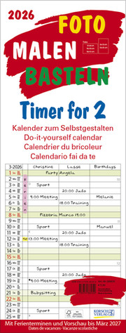 Foto-Malen-Basteln Timer for 2 2026