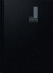 Wochenkalender A4 TimeCenter, Baladek-Einband, schwarz 2027
