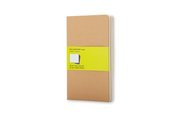 Notizbuch Packpapierbraun 3er-Pack