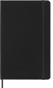 Moleskine Wochen-Notizkalender L / A5 Schwarz Juli-Dezember 2025 / 2026