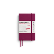 Wochenkalender & Notizbuch Pocket A6 Port Red 2026