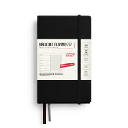 Wochenkalender & Notizbuch Pocket A6 schwarz 2027