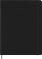 Moleskine Wochen-Notizkalender XL Schwarz Juli-Dezember 2025 / 2026