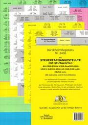 DürckheimRegister® Nr. 2436 Steuerfachangestellte AO, EStG, HGB, UStG, KStG, SGB IV mit Stichworten