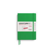 Wochenkalender & Notizbuch Medium A5 Spring Leaf 2026