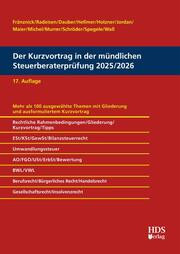 Der Kurzvortrag in der mündlichen Steuerberaterprüfung 2025 / 2026