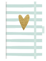 Premium Notes Small 'Heart Glamour'