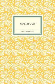 Notizbuch Insel-Bücherei 'Blumendekor sonnengelb'