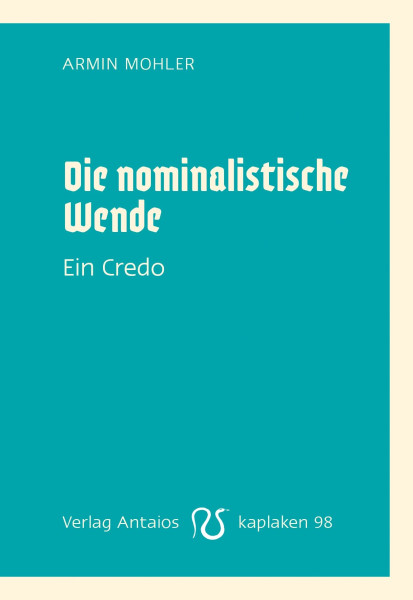 Die nominalistische Wende