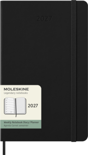 Moleskine Wochen-Notizkalender L / A5 Schwarz 2027