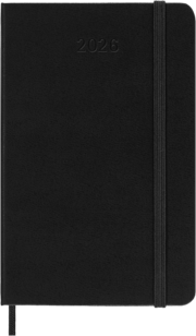Moleskine Wochen-Notizkalender P / A6 Schwarz 2026