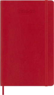 Moleskine Wochen-Notizkalender L / A5 Scharlachrot Juli-Dezember 2025 / 2026