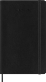Moleskine Wochen-Notizkalender L / A5 Schwarz Juli-Dezember 2025 / 2026