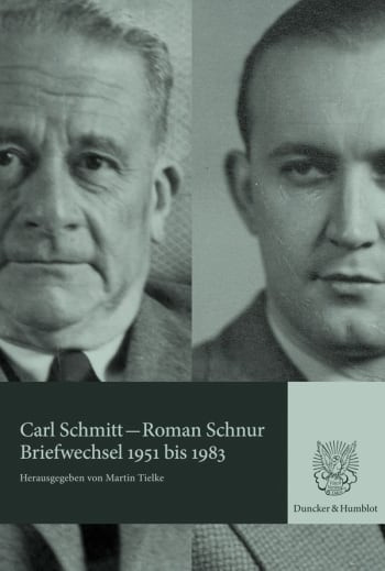 Briefwechsel 1951 bis 1983 Schmitt - Schnur