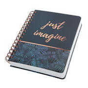 SIGEL JN603 Spiral-Notizbuch Jolie, ca. A5, dotted, schwarz, blau